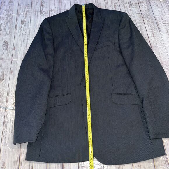 Men's Kenneth Cole Reaction Blue Blazer Sport Coat Suit Jacket 44L - Picture 3 of 10